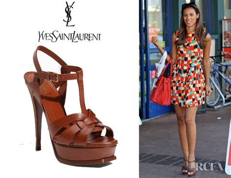 ysl new tribute sandal on|celebrities wearing YSL tribute sandals.